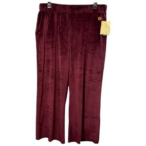 NWT Michael KORS Dark Ruby Track Pants in XL‎